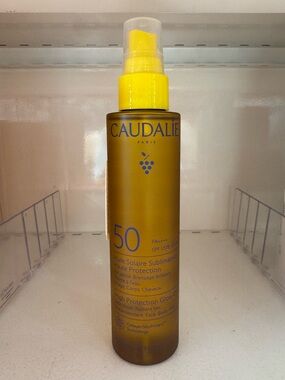 Caudalie SPF 50 High Protection Glow Oil sunscreen